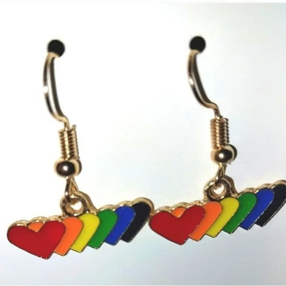 Hand crafted Small Rainbow Earrings For Ladies and Kids